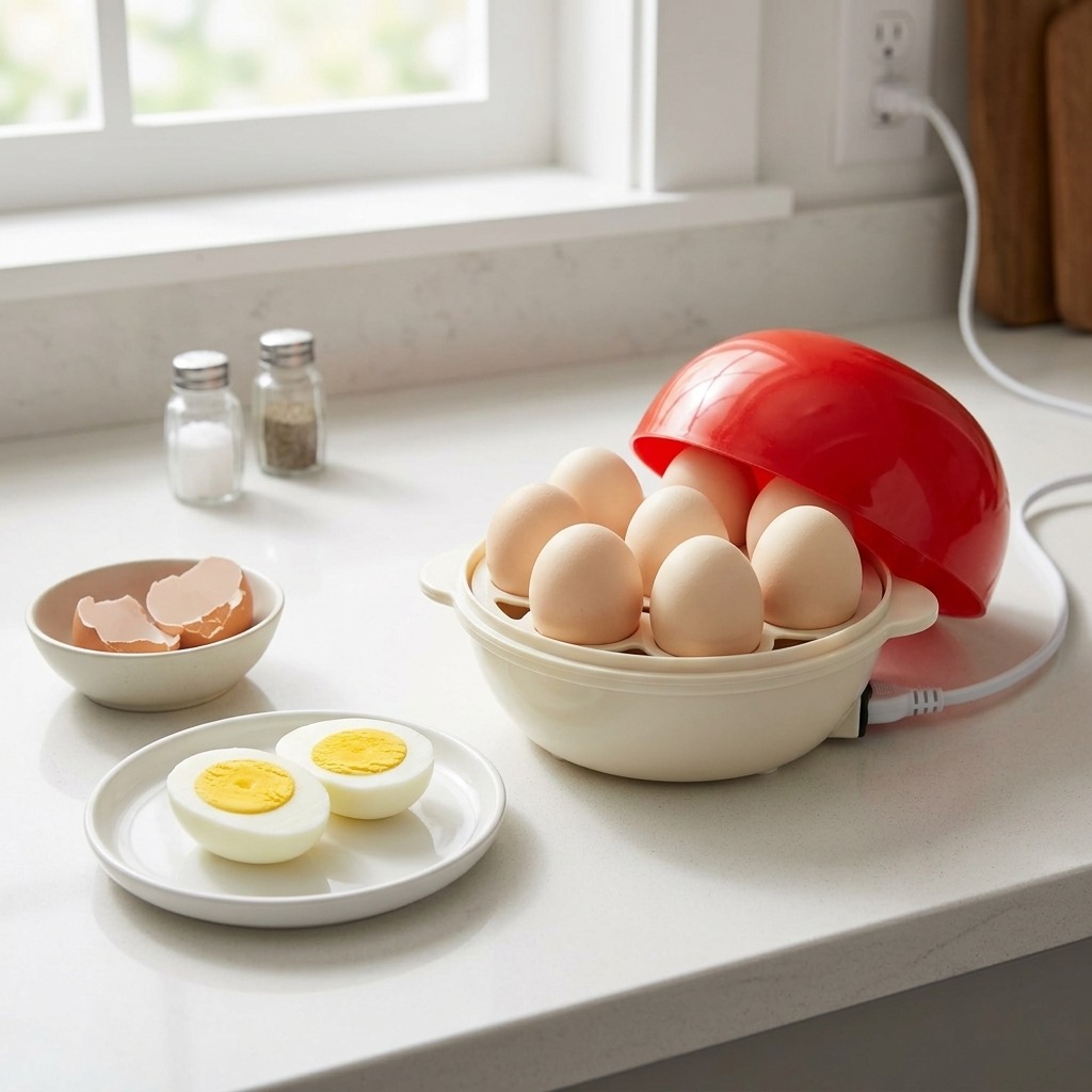 Velnora Electric Egg Boiler & Vegetable Steamer | Automatic 7-Egg Cooker | Quick & Healthy Breakfast Maker