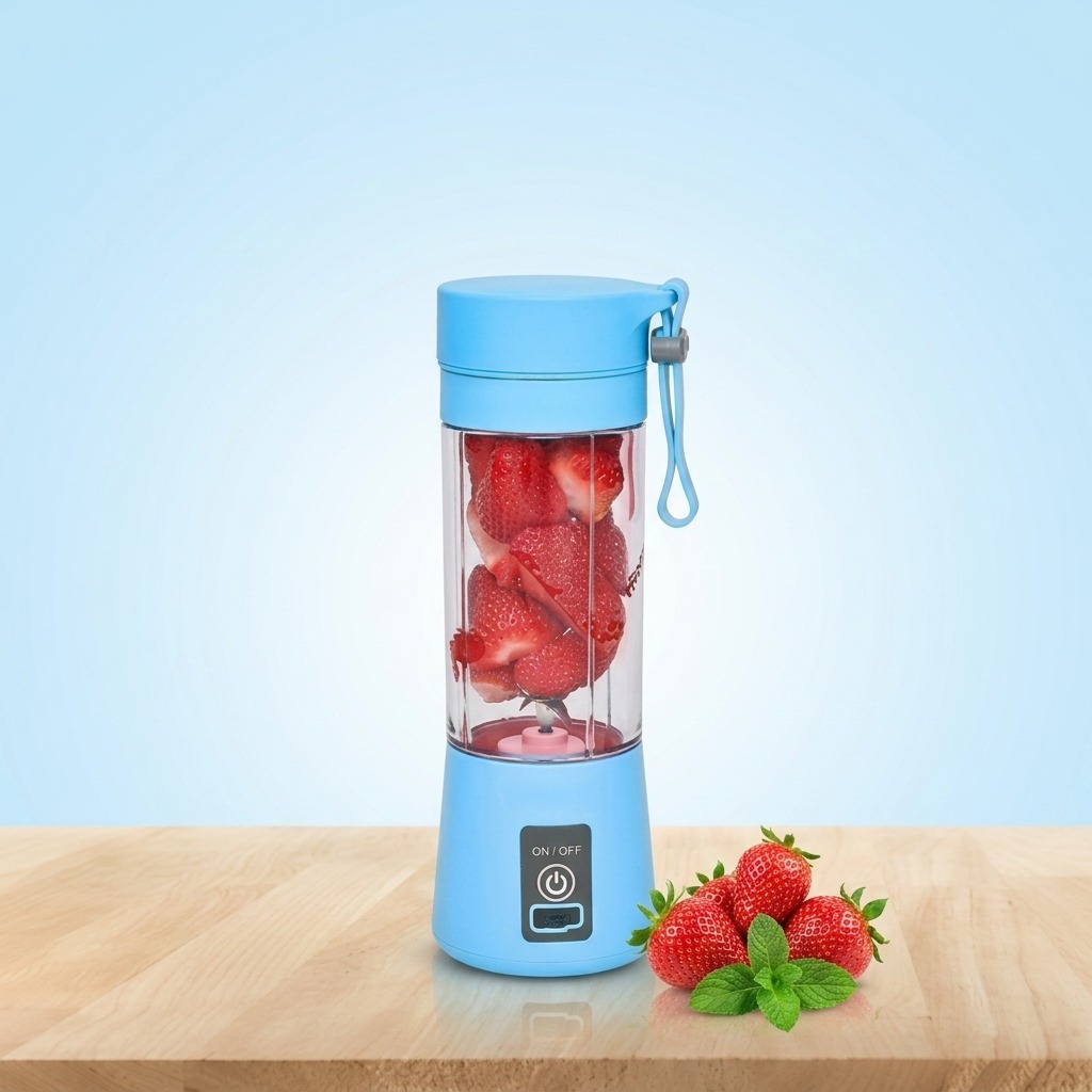 Portable Rechargeable Personal Blender Bottle – USB Electric Mini Juicer for Smoothies, Shakes & Fresh Juice On the Go