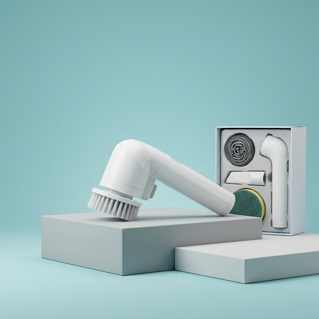Multi-Function Electric Cleaning Brush – Cordless Spin Scrubber with Multiple Attachments
