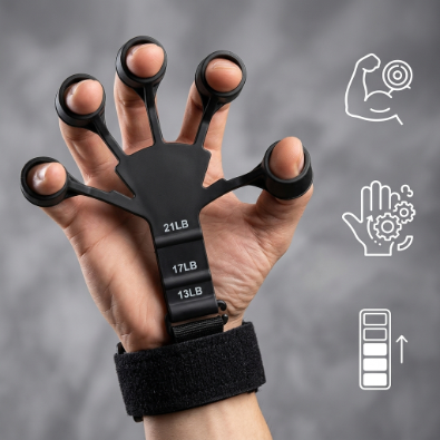 Adjustable Finger Gripper Hand Strengthener for Grip Strength.