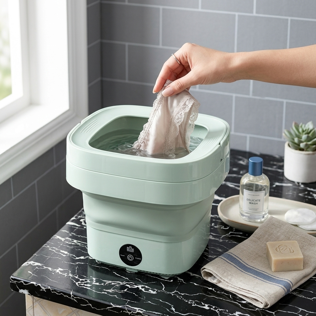Portable Mini Washing Machine – Compact Automatic Laundry Washer