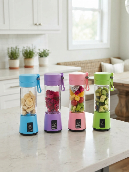  Portable Mini Electric Blender Rechargeable Personal Smoothie & Juicer