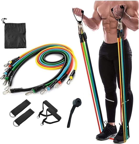 11-in-1 Resistance Bands – Full Body Workout & Fitness Kit