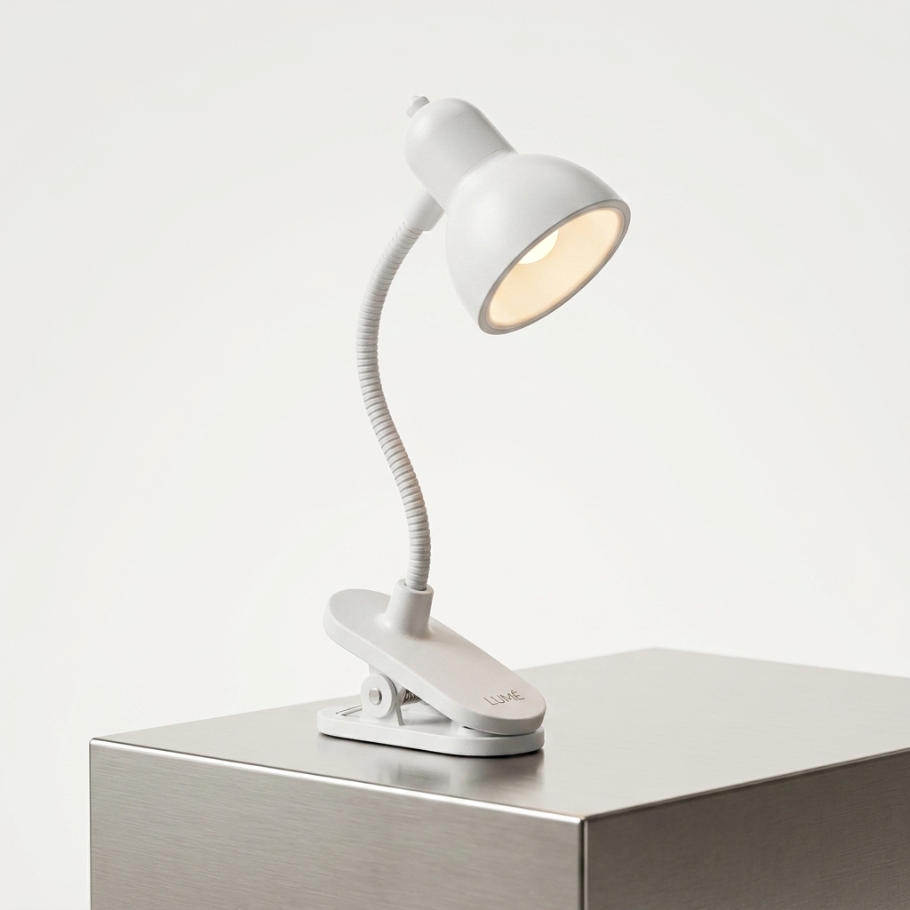 Mini Clip-On LED Book Reading Light with 360° Flexible Gooseneck